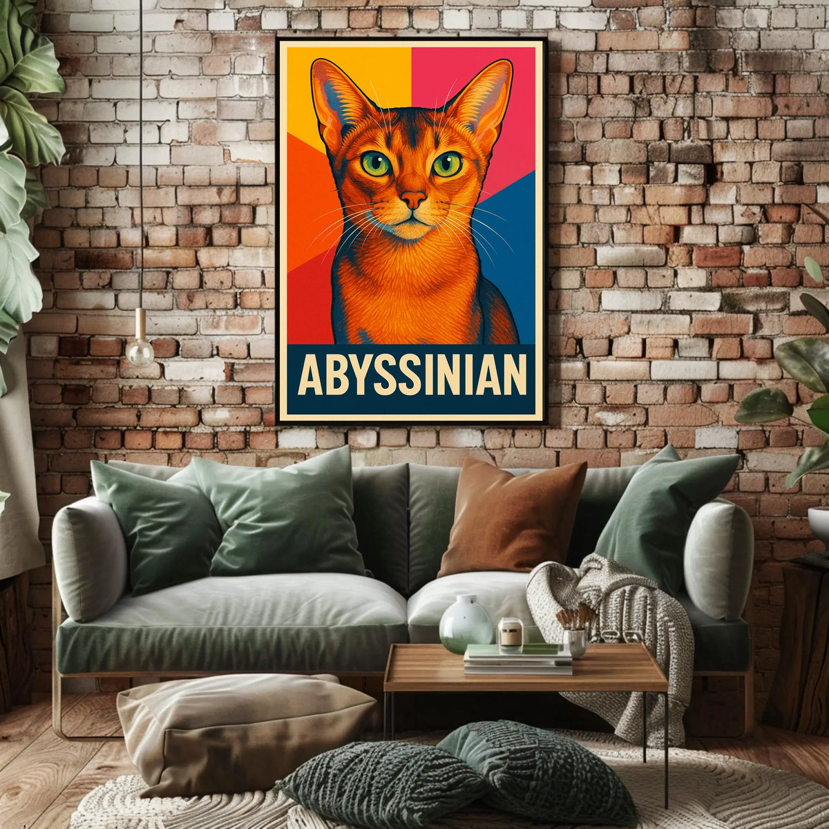 Abyssinian Cat Art Poster