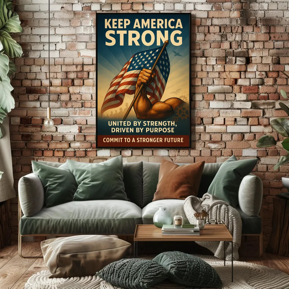United by Strength Motivational Poster