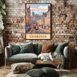 Scenic Edinburgh Tram Poster