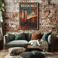 Brookings Wanderlust South Dakota Poster