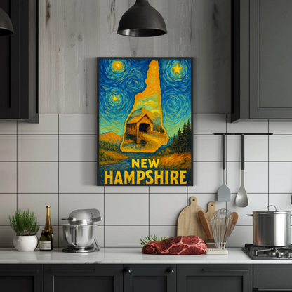 New Jersey Starry Night Poster