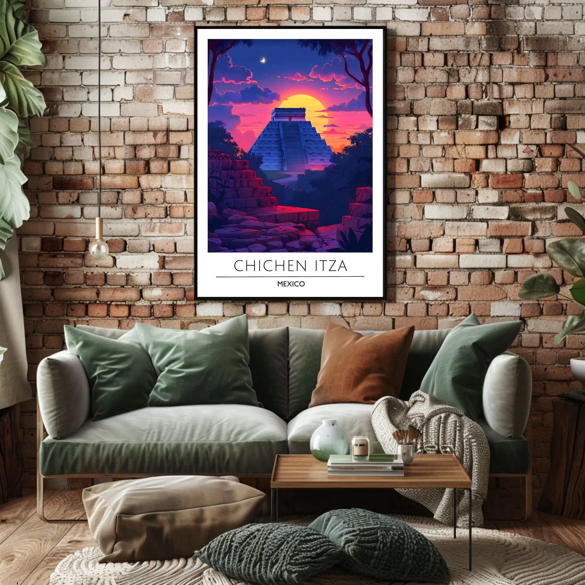 Chichen Itza Majestic Scene Cultural or Heritage Poster