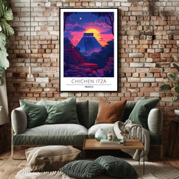 Chichen Itza Majestic Scene Cultural or Heritage Poster