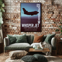 Whisper Jet Fleet Ears in the Sky Poster PosterGoat