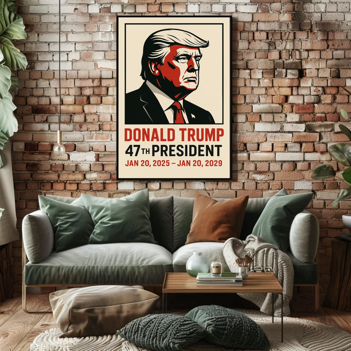 Trump 47th President Patriotic Wall Art Poster