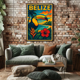Belize Tropical Paradise Poster