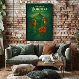 Vibrant Borneo Echoes of Malaysias Wilderness Poster