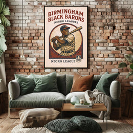 Birmingham Black Barons Negro Leagues Poster PosterGoat