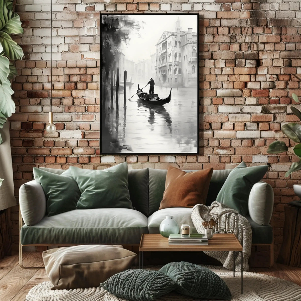 Venice Gondola Serenity in Classic Travel Poster