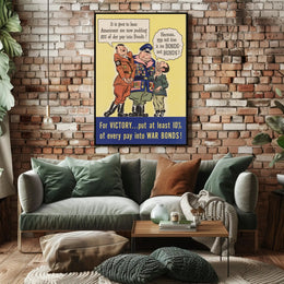 Invest in War Bonds for Victory Poster PosterGoat