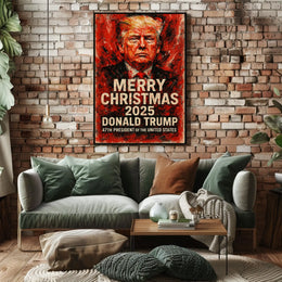 Donald Trump Christmas Holiday 2025 Political Poster