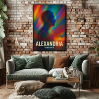 Vibrant Alexandria Abstract Art Poster: Modern Design