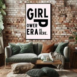 Girl Power Era Feminist Motivational Quote Poster PosterGoat