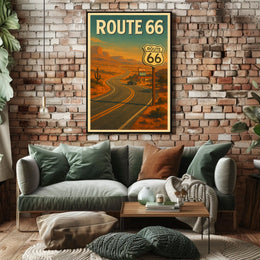 Route 66 Adventure Poster