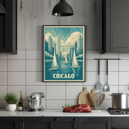 Chicago Vintage Poster