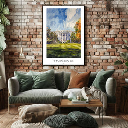 The White House in Washington D.C Poster PosterGoat