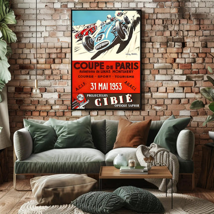 Coupe de Paris Racing Event Poster