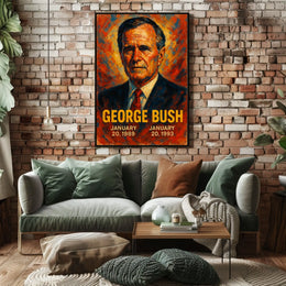George Bush Presidential Term Poster