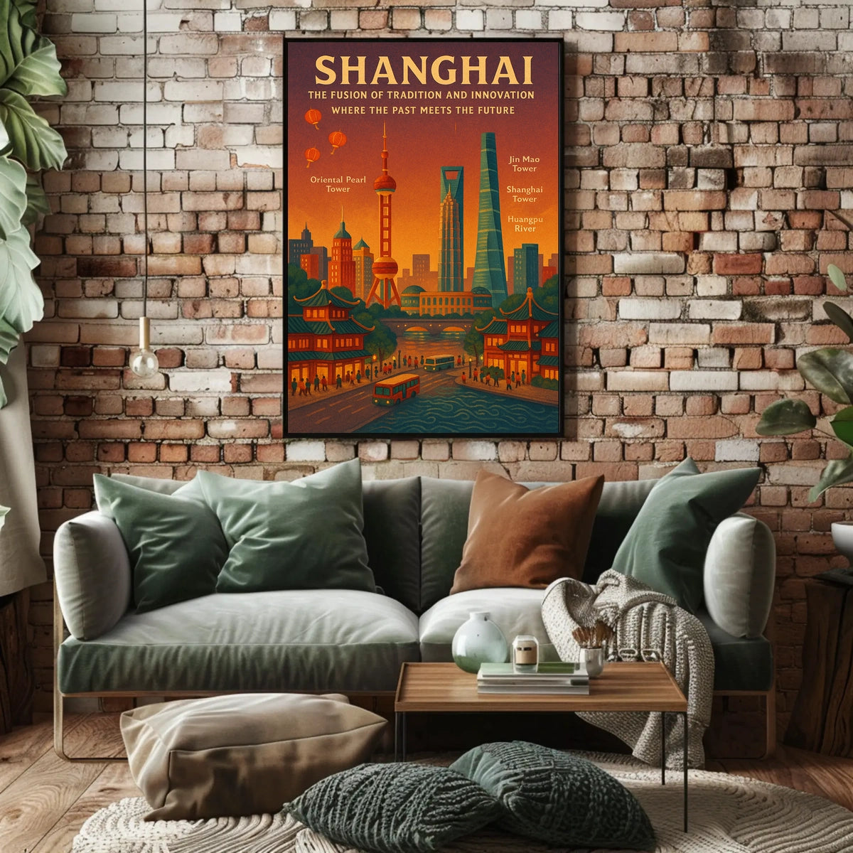 Shanghai The Fusion of Tradition and Innovation Poster