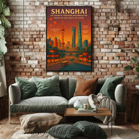 Shanghai The Fusion of Tradition and Innovation Poster