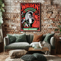 Vintage Magician Illusion Poster: Mystical and Theatrical Art