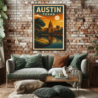 Austin, Texas A Scenic View Poster