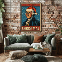 George Washington Christmas Poster