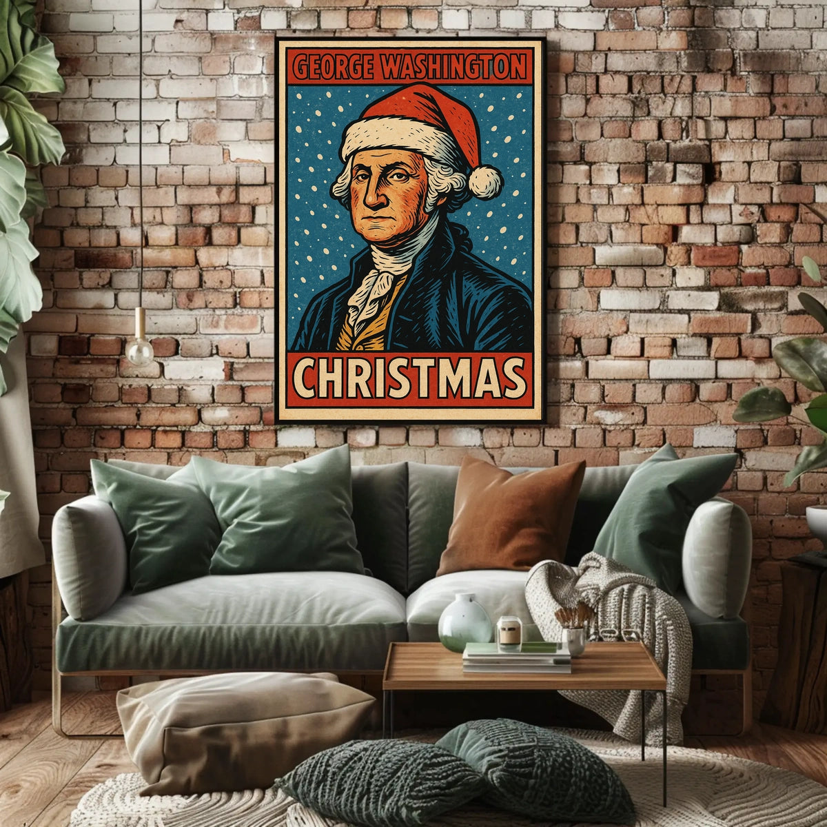 George Washington Christmas Poster