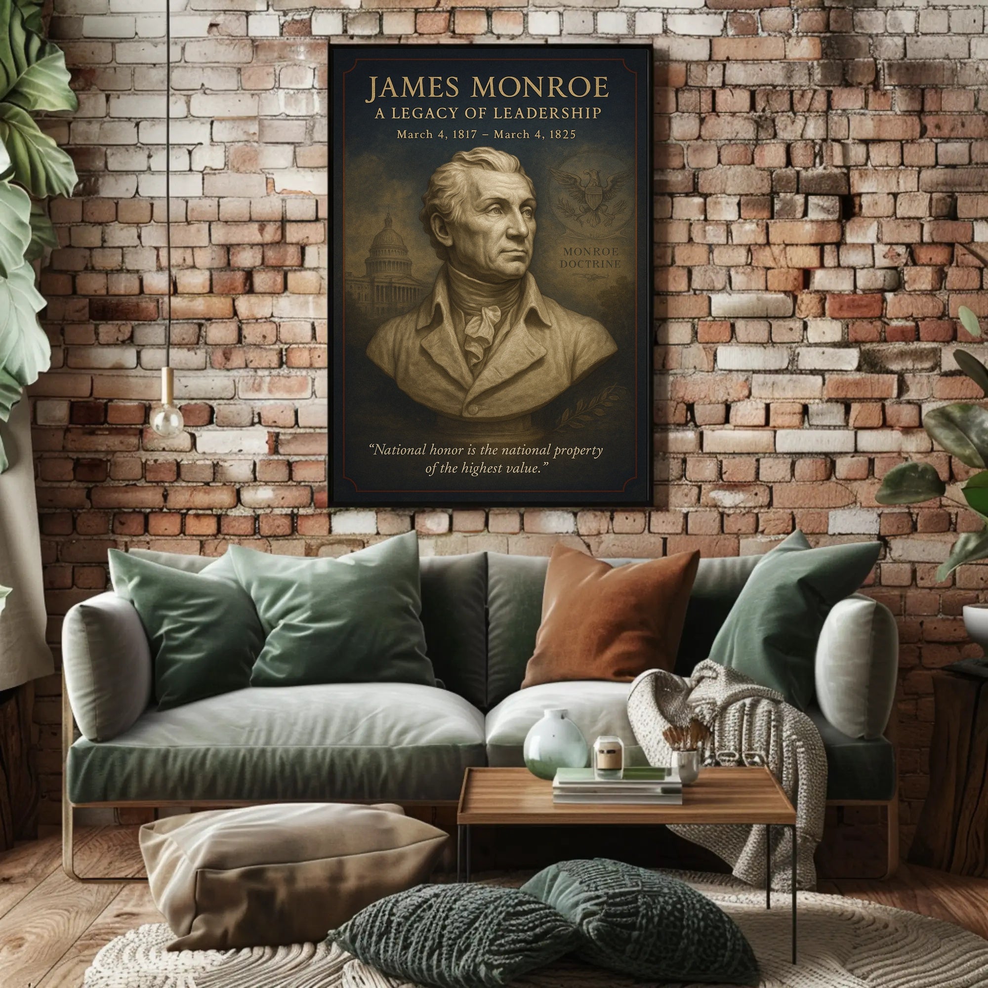 James Monroe Legacy Historical or Presidential Poster
