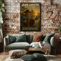 Jean Lafitte Preserving Cajun Culture Poster