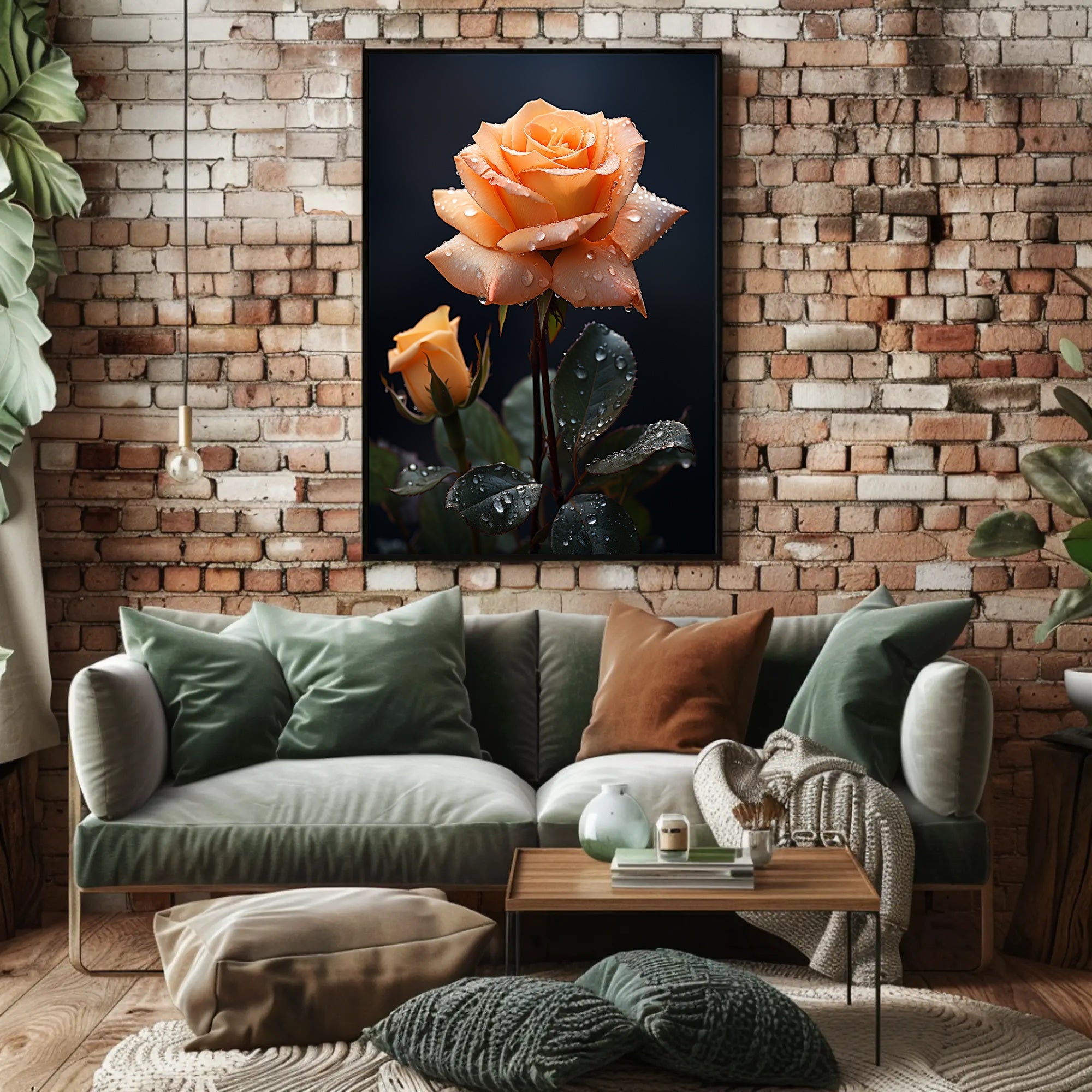 Dew-Kissed Rose Poster PosterGoat