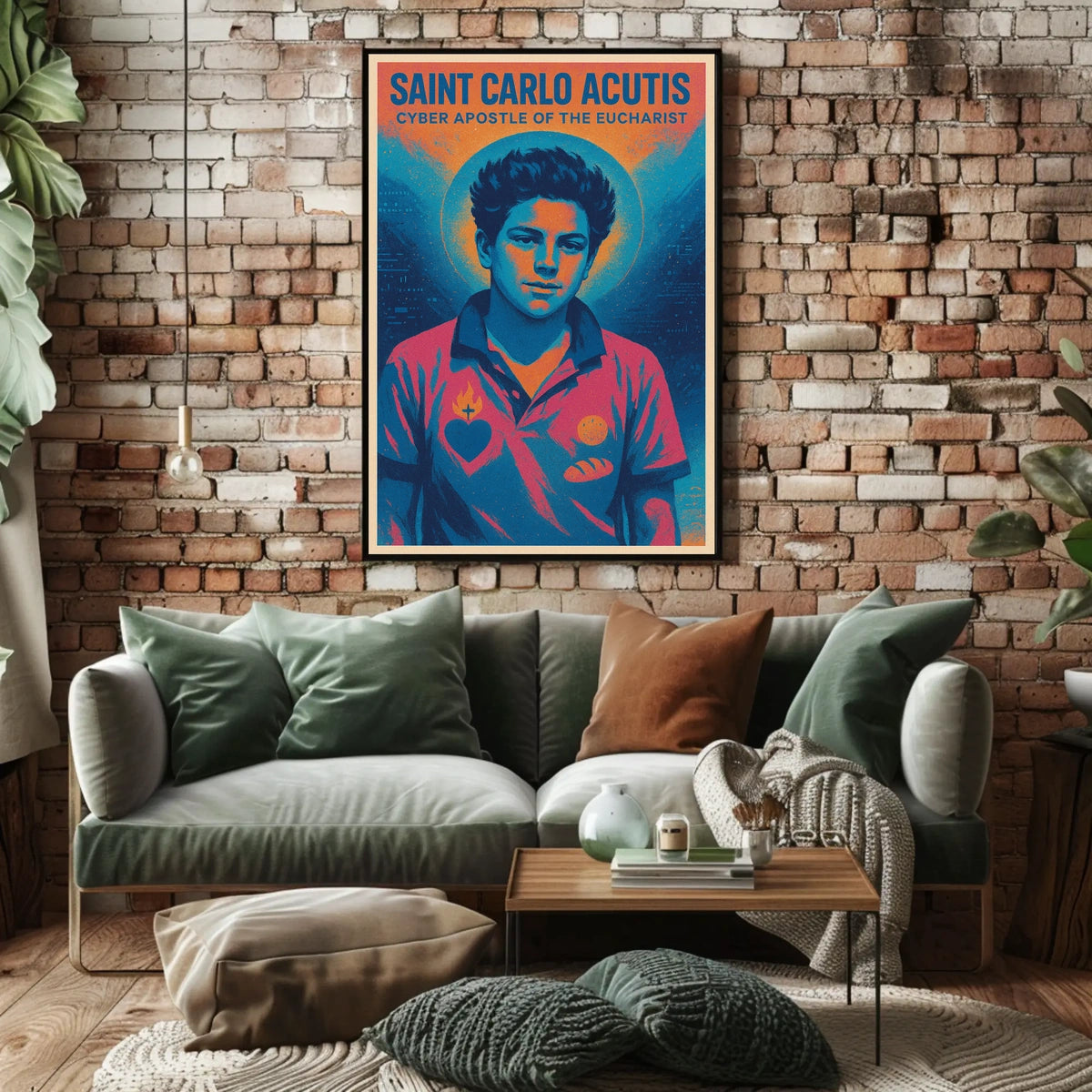 Saint Carlo Acutis Cyber Apostle of the Eucharist Poster