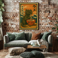 Ramen Creature Delight Poster
