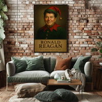 Ronald Reagan Elf Costume Historical Presidential Poster
