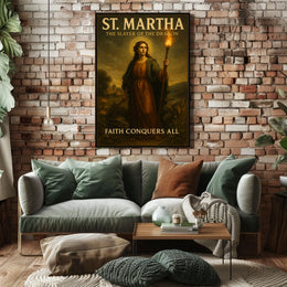 St. Martha The Slayer of the Dragon Poster