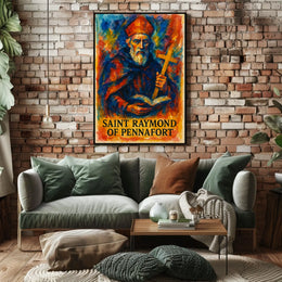 Saint Raymond Of Pennafort Poster