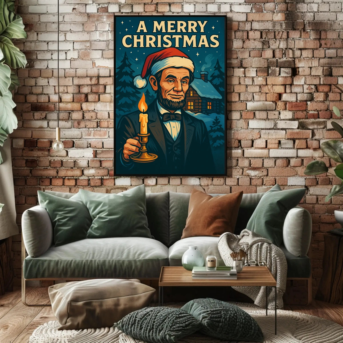 A Merry Christmas With A Presidential Poster
