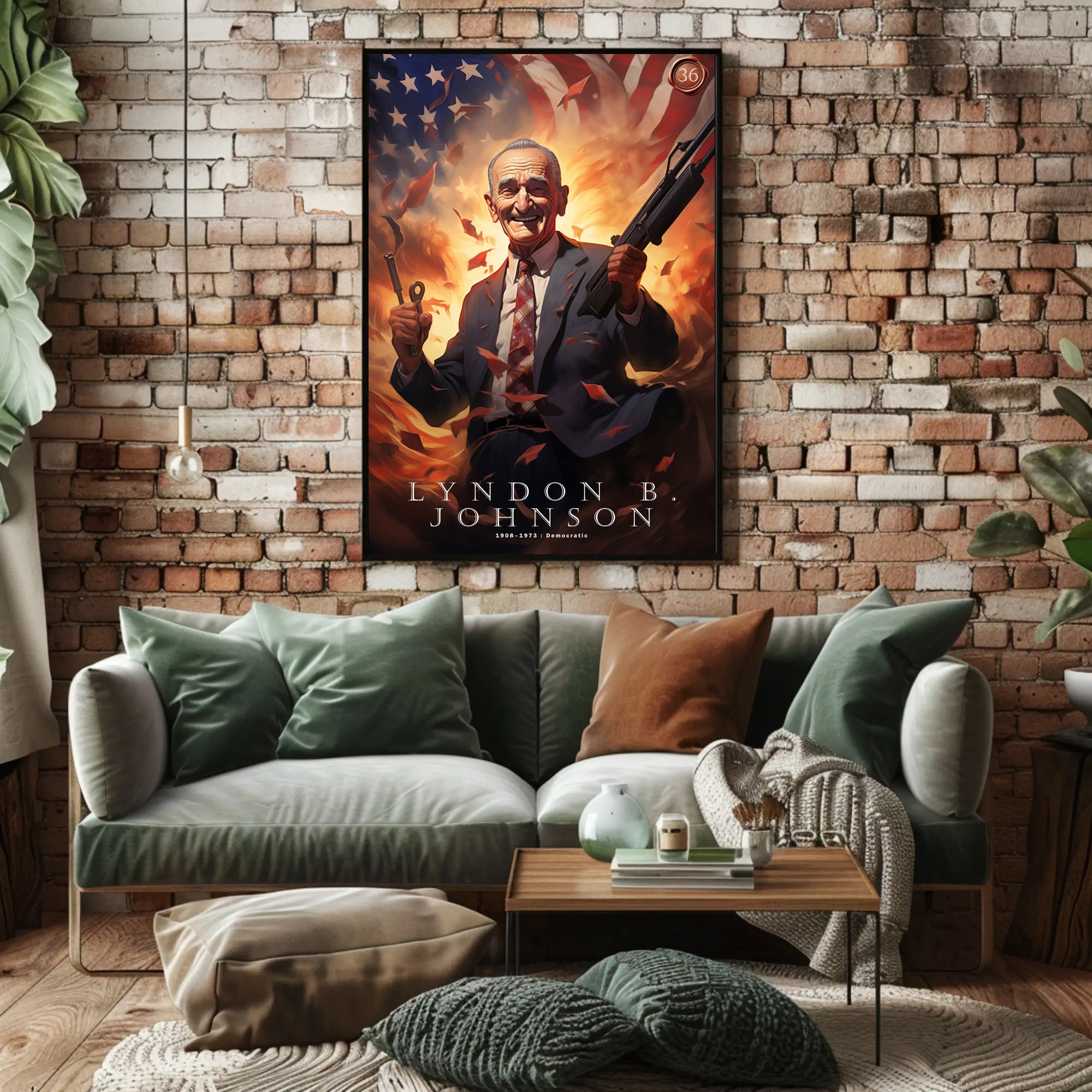 Lyndon B. Johnson Tribute Poster