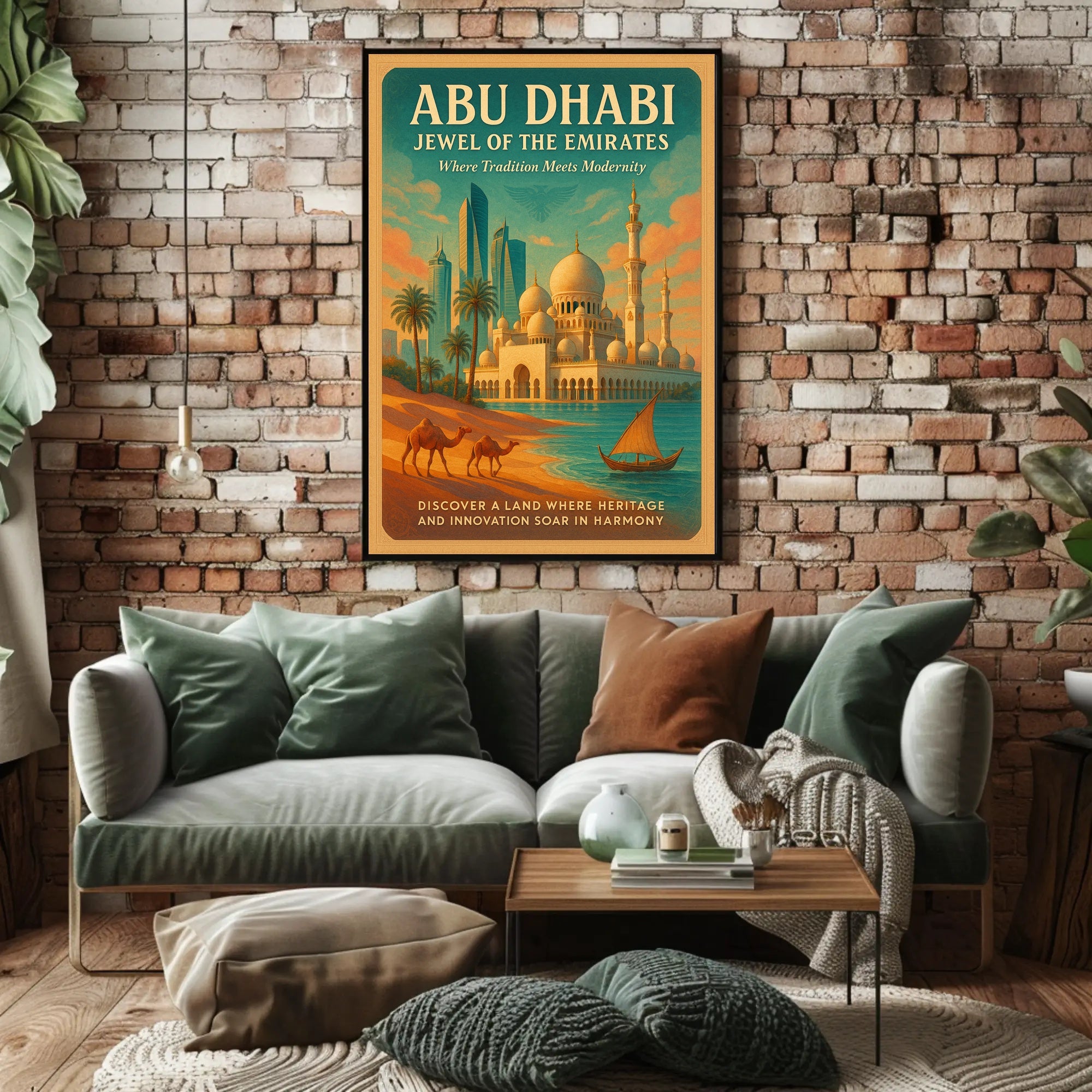 Abu Dhabi Jewel of the Emirates Cultural or Heritage Poster