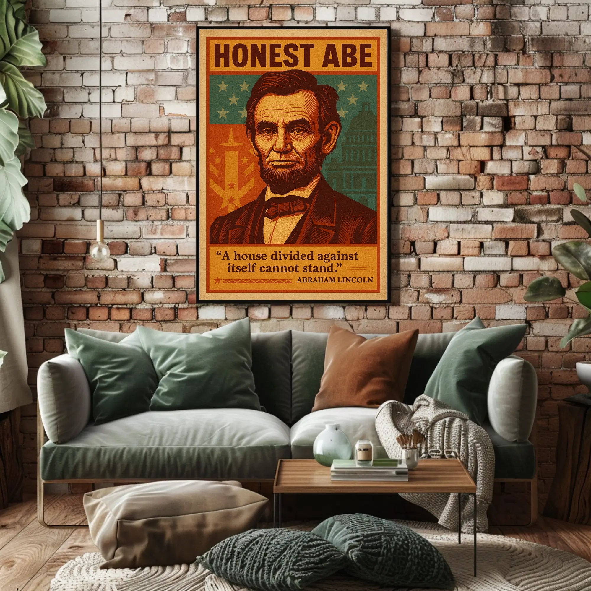 Abraham Lincoln "Honest Abe" Poster PosterGoat