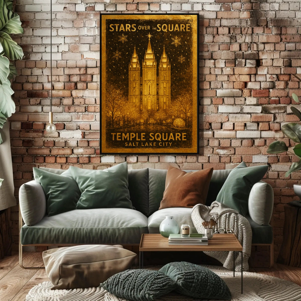 Stars Over The Square Poster