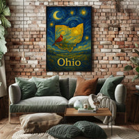 Ohio Starry Night Tribute Poster