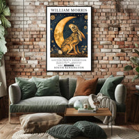 Vintage William Morris Hare Moon Artistic Poster