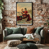 Romantic Boat Ride Poster PosterGoat