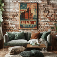 Fremont Heritage Vintage Patriotic Poster