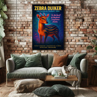 Zebra Duiker The Elusive Forest Gem Poster