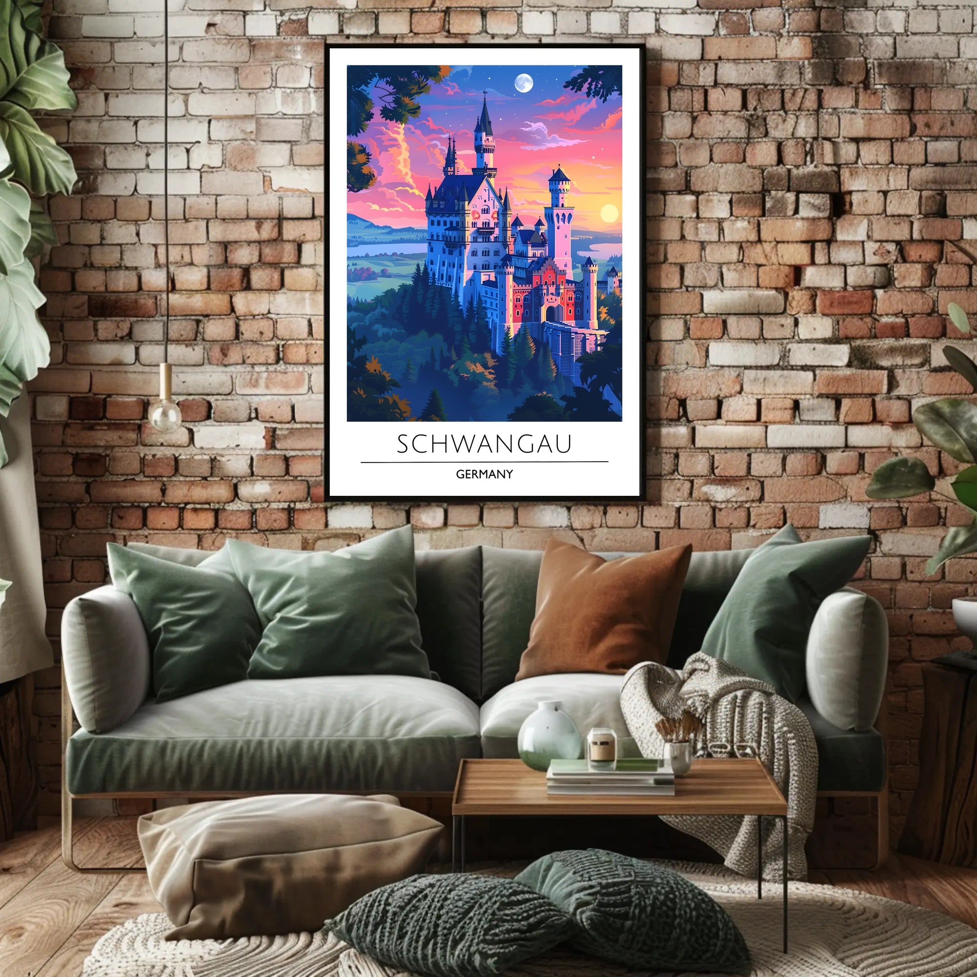 Neuschwanstein Castle Travel Poster