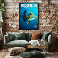 Triggerfish Marine Fish of the Reef Poster PosterGoat