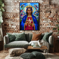 Virgin Mary Angels Poster