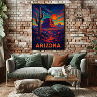 Arizona Desert Landscape Poster